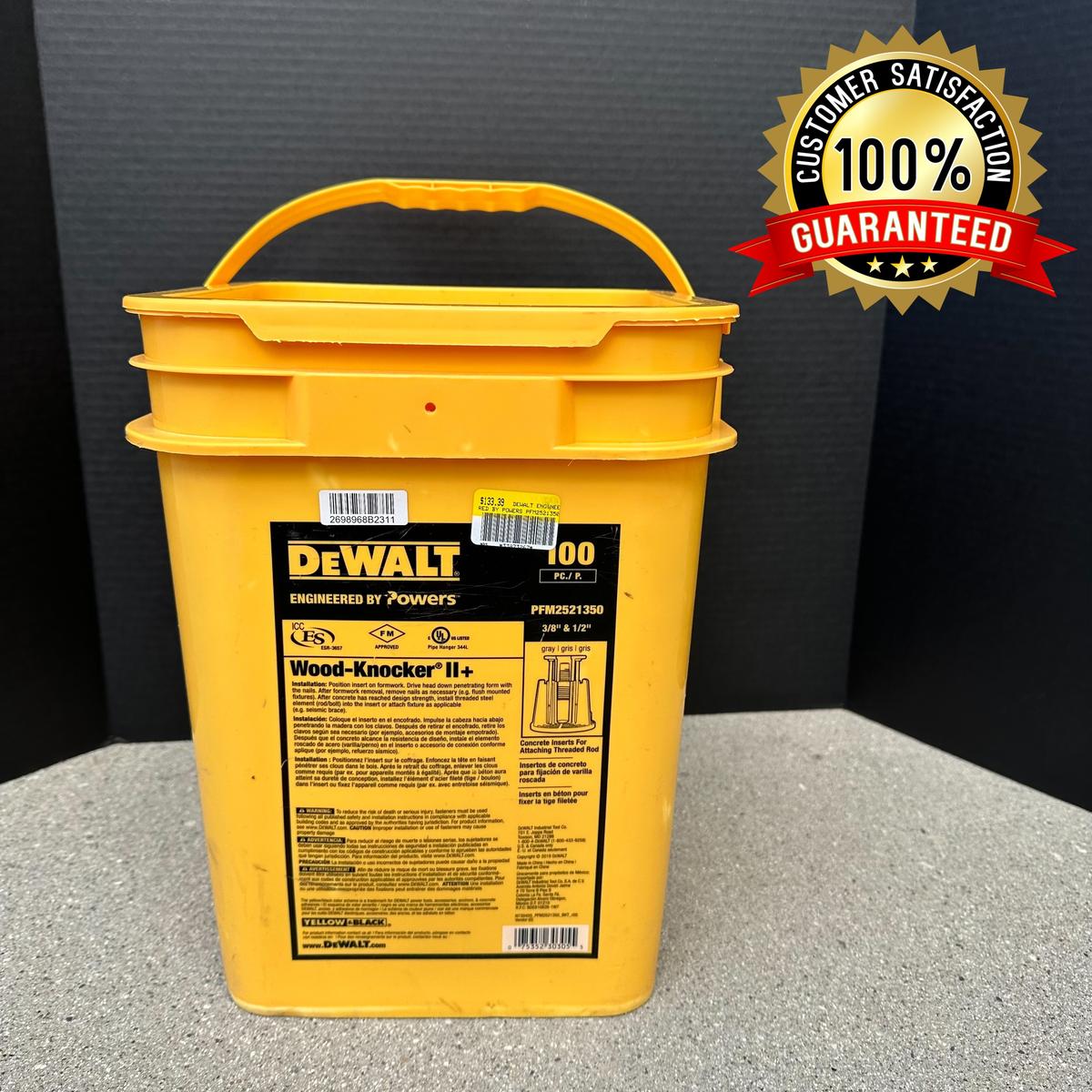 DeWalt PFM2521350 Multi-Thread WOOD-KNOCKER II Wood Form Insert - Photo 5